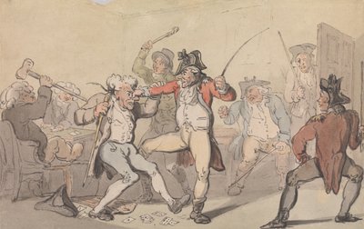 黒脚検出の秘密カード 作： Thomas Rowlandson